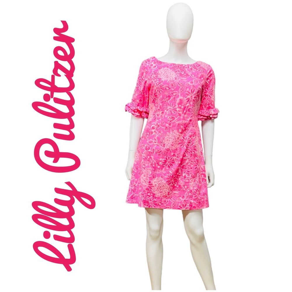 Lilly Pulitzer Fiesta Dress in Pink Ribbon Nina Pina